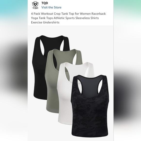 TQD Cropped Racerback Tank Set - Picture 7 of 7